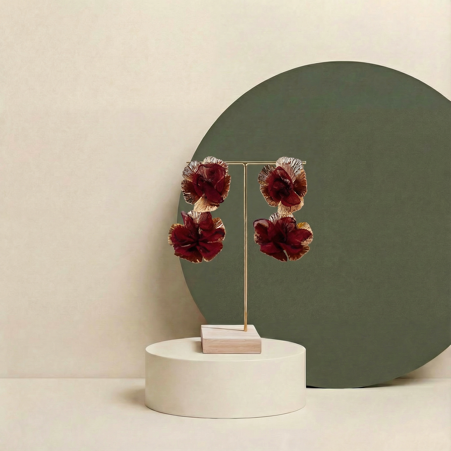 Red Flower Earrings | Lovira