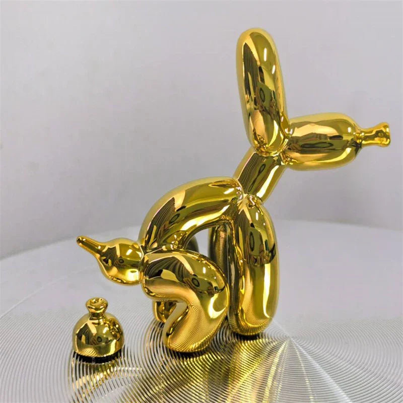 PuppyBalloon – Speelse Hars Sculptuur
