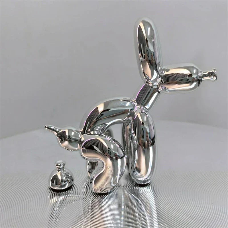 PuppyBalloon – Speelse Hars Sculptuur