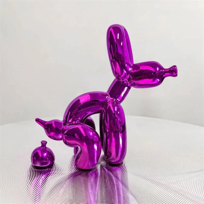 PuppyBalloon – Speelse Hars Sculptuur