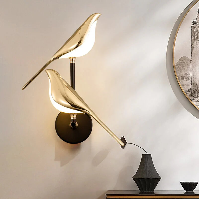 Lichtgevende Vogel Wandlamp