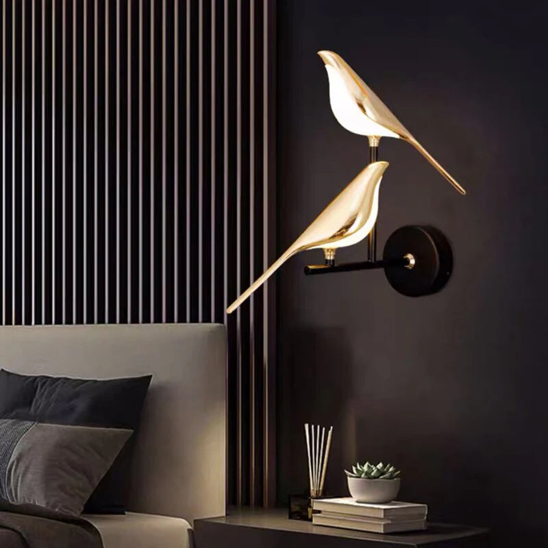 Lichtgevende Vogel Wandlamp