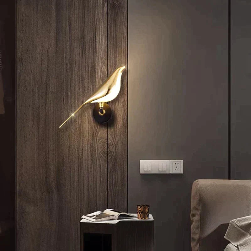 Lichtgevende Vogel Wandlamp
