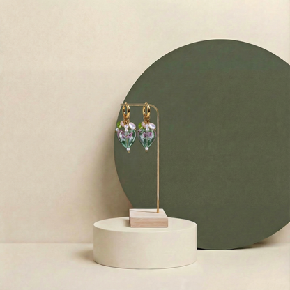 Green heart Earrings | LOVIRA