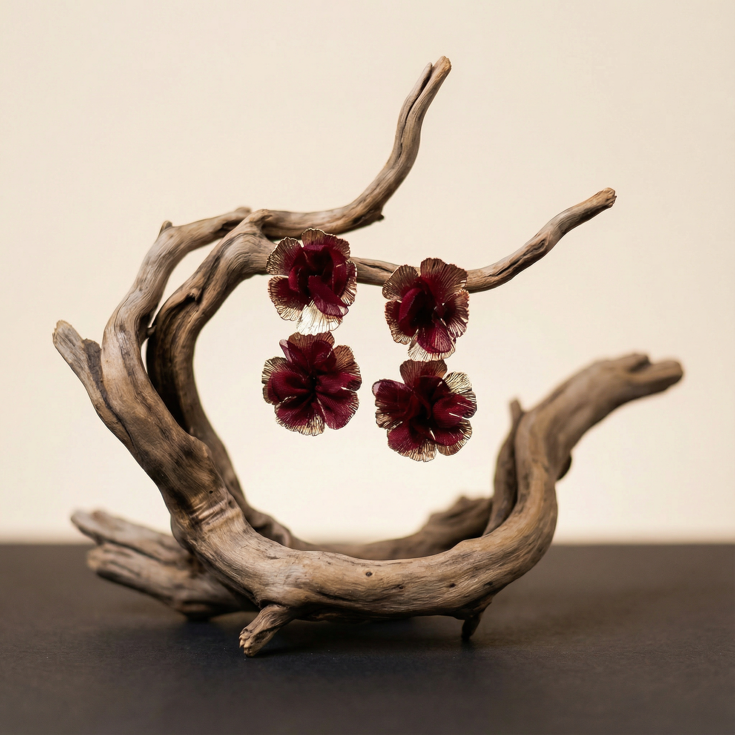 Red Flower Earrings | Lovira