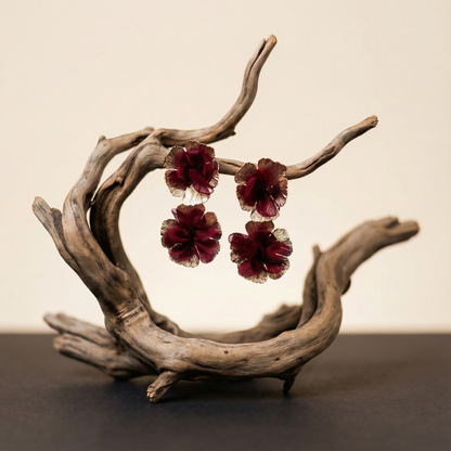 Red Flower Earrings | Lovira