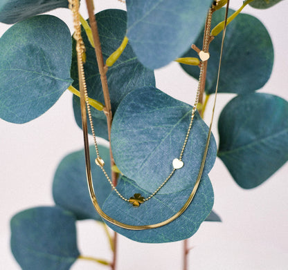 Golden Duo Bloom necklace | LOVIRA