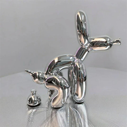 PuppyBalloon – Speelse Hars Sculptuur